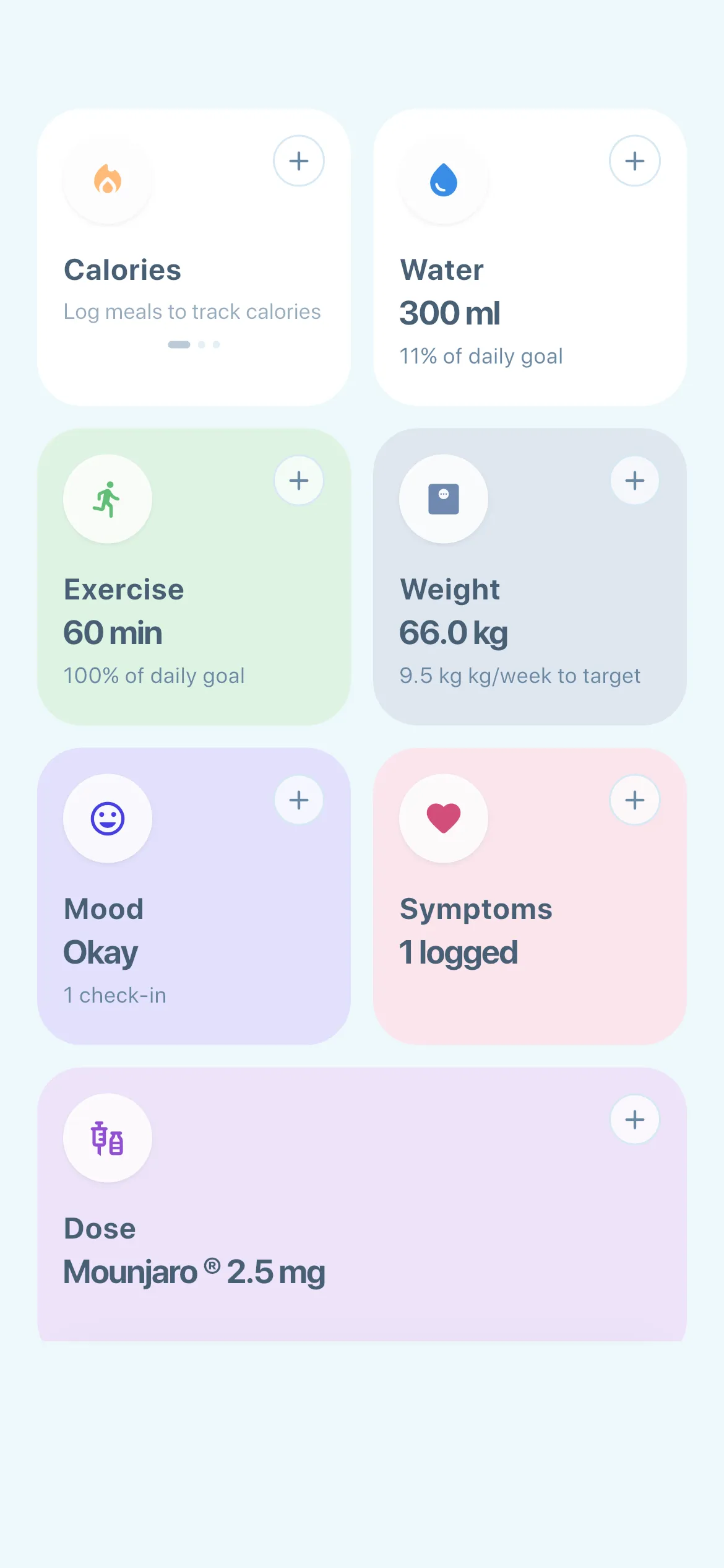 Glu home trackers screen