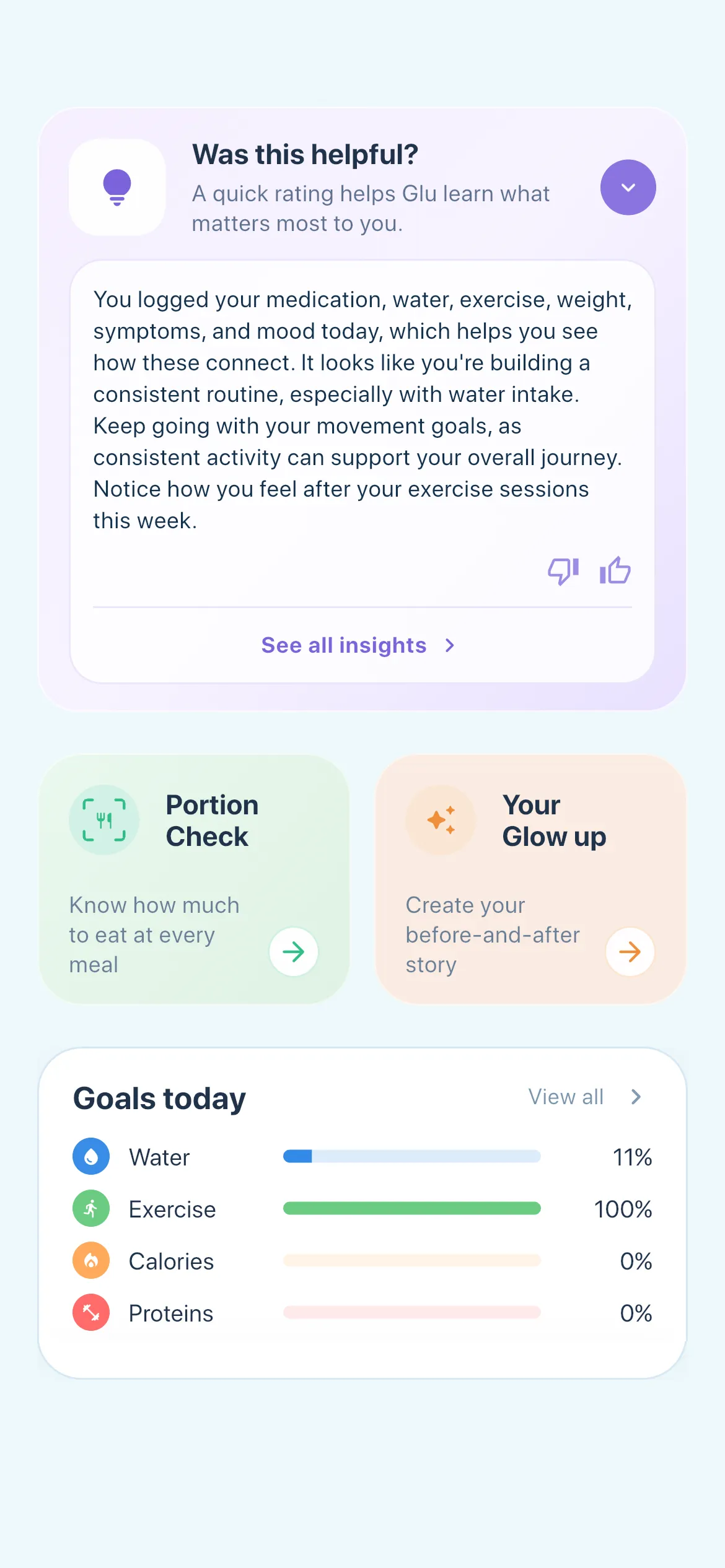 Glu journey insight screen